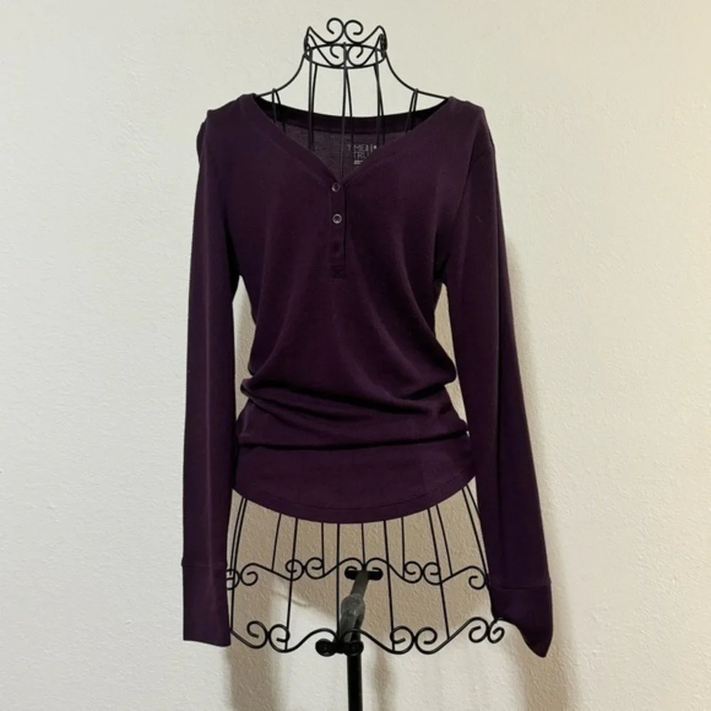 Purple Long Sleeve Top - Picture 1 of 6